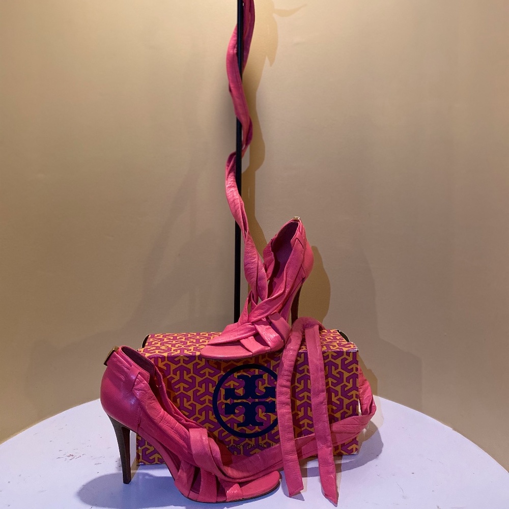 Tory Burch Wrap-Up High-Heeled Sandals